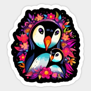 Penguin Mothers Day Sticker